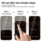 XDcase 2 Pairs Anti-Peep Tempered Glass Screen Protector + Silkscreen Lens Protector, For iPhone 17 Pro Max, For iPhone 17 Pro, For iPhone 17, For iPhone Air