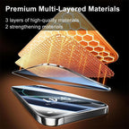 XDcase 2 Pairs HD Tempered Glass Screen Protector + Transparent Lens Protector, For iPhone 17 Pro Max, For iPhone 17 Pro, For iPhone 17, For iPhone Air