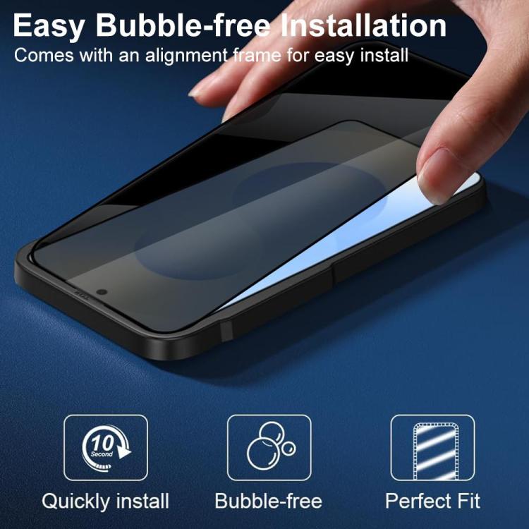XDcase 2 Pairs Anti-Peep Tempered Glass Screen Protector + Transparent Lens Protector, For Galaxy S26+ 5G, For Galaxy S26 Ultra 5G, For Galaxy S26 5G