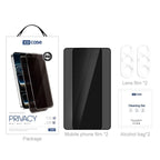 XDcase 2 Pairs Anti-Peep Tempered Glass Screen Protector + Transparent Lens Protector, For Galaxy S26+ 5G, For Galaxy S26 Ultra 5G, For Galaxy S26 5G