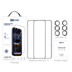 XDcase 2 Pairs HD Tempered Glass Screen Protector + Silkscreen Lens Protector, For Galaxy S26+ 5G, For Galaxy S26 Ultra 5G, For Galaxy S26 5G