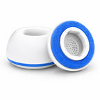 XDcase 3 Pairs Replacement Silicone Sponge Ear Tips, S/M/L Size, White Purple, White Blue