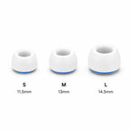 XDcase 3 Pairs Replacement Silicone Sponge Ear Tips, S/M/L Size, White Purple, White Blue