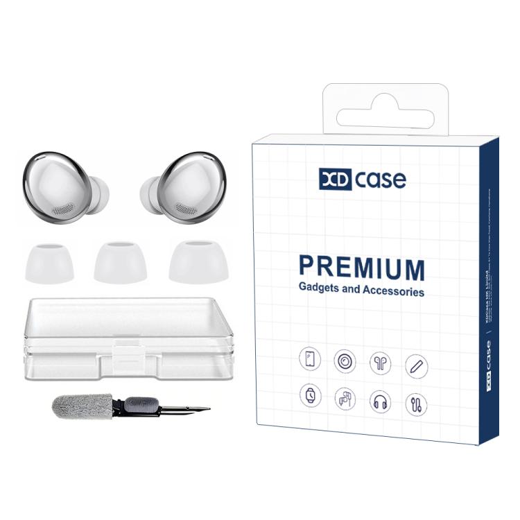 XDcase 3 Pairs Replacement Silicone Ear Tips Kit, S/M/L Size, Cleaning Brush Color Random, For Galaxy Buds Pro / R190