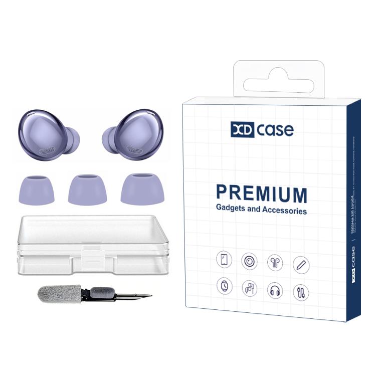 XDcase 3 Pairs Replacement Silicone Ear Tips Kit, S/M/L Size, Cleaning Brush Color Random, For Galaxy Buds Pro / R190