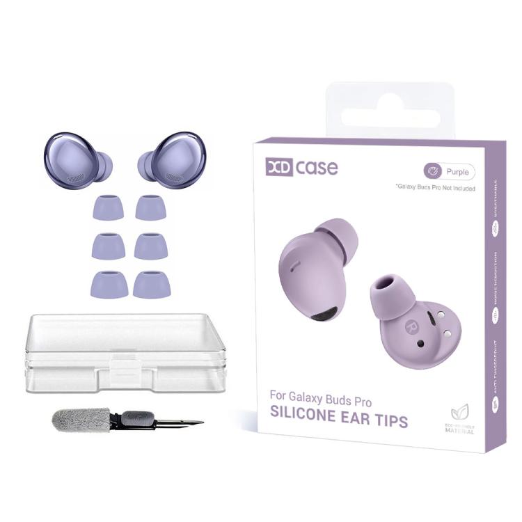 XDcase 3 Pairs Replacement Silicone Ear Tips Kit, S/M/L Size, Cleaning Brush Color Random, For Galaxy Buds Pro / R190