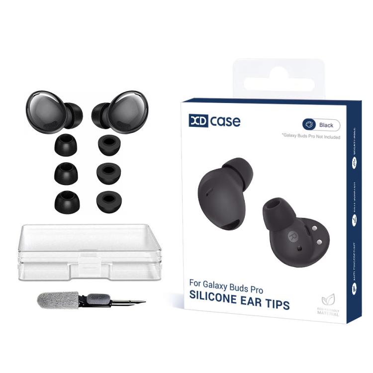 XDcase 3 Pairs Replacement Memory Foam Ear Tips Kit, S/M/L Size, Cleaning Brush Color Random, For Galaxy Buds Pro / R190