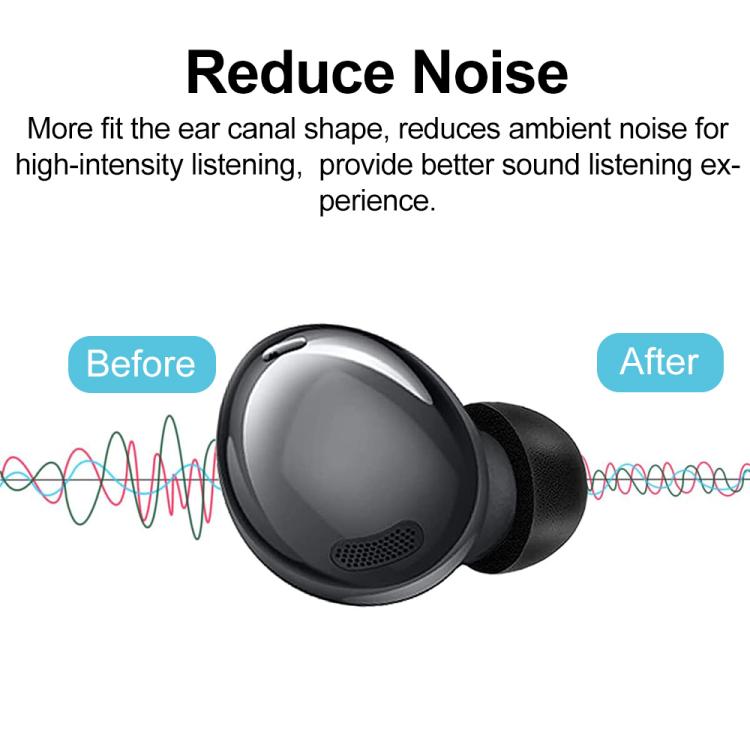 XDcase 3 Pairs Replacement Memory Foam Ear Tips Kit, S/M/L Size, Cleaning Brush Color Random, For Galaxy Buds Pro / R190
