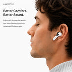 XDcase 5 Pairs Replacement Silicone Ear Tips Kit, L/M/S/XS/XXS Size, For AirPods Pro 3
