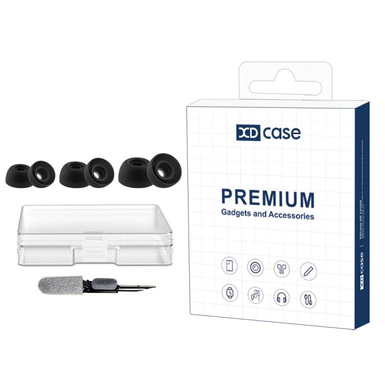 XDcase 3 Pairs Replacement Silicone Ear Tips Kit, S/M/L Size, Cleaning Brush Color Random, For Anker Soundcore Liberty 4/4 NC/4 Pro/3 Pro
