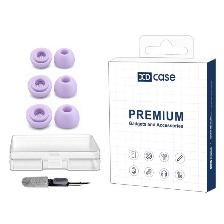 XDcase 3 Pairs Replacement Silicone Ear Tips Kit, S/M/L Size, Cleaning Brush Color Random, For Anker Soundcore Liberty 4 / 4 NC