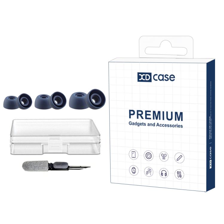 XDcase 3 Pairs Replacement Silicone Ear Tips Kit, S/M/L Size, Cleaning Brush Color Random, For Anker Soundcore Liberty 4/4 NC/4 Pro/3 Pro