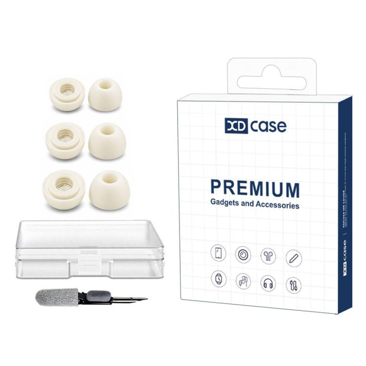 XDcase 3 Pairs Replacement Silicone Ear Tips Kit, S/M/L Size, Cleaning Brush Color Random, For Anker Soundcore Liberty 4 / 4 NC