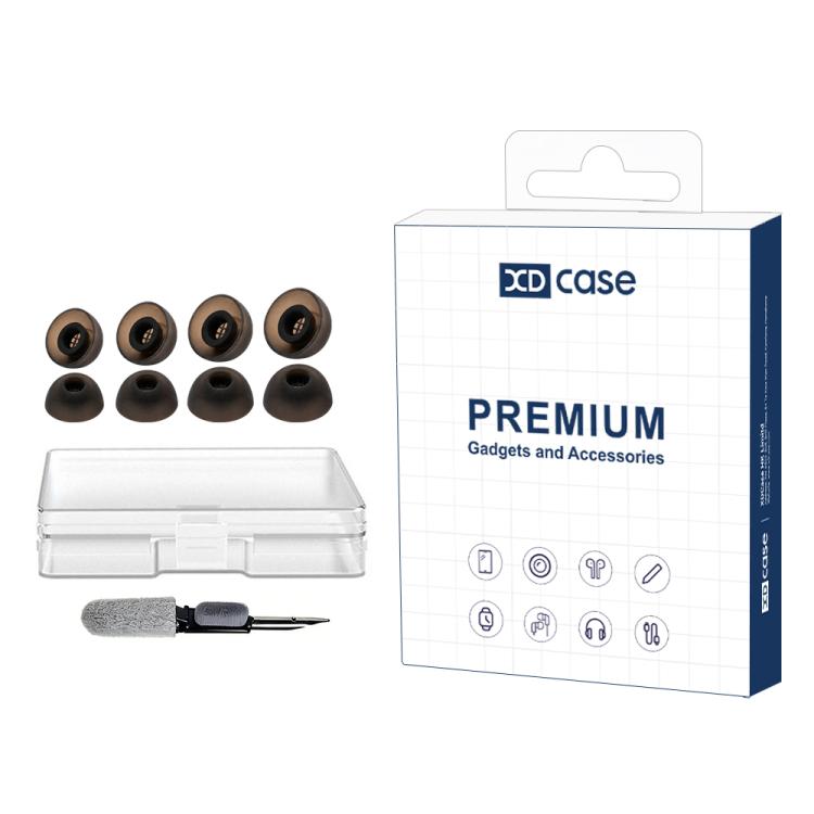 XDcase 4 Pairs Replacement Silicone Ear Tips Kit, XS/S/M/L Size, Cleaning Brush Color Random, For Jabra Elite 10 Gen 2