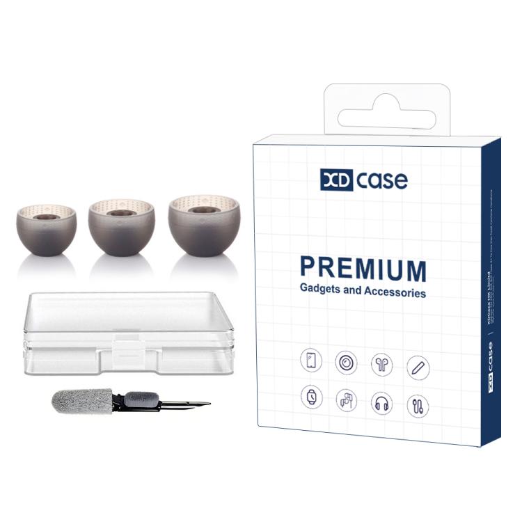 XDcase 6 Pairs Replacement Silicone Ear Tips Kit, S/M/L Size, Cleaning Brush Color Random, For Sony WF-1000XM6 / XM5 / XM4