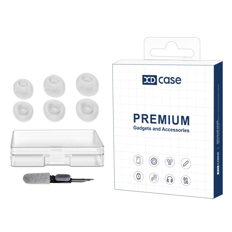 XDcase 3 Pairs Replacement Silicone Ear Tips Kit, S/M/L Size, Cleaning Brush Color Random, For JBL Tune Buds / Buds 2 / 225TWS