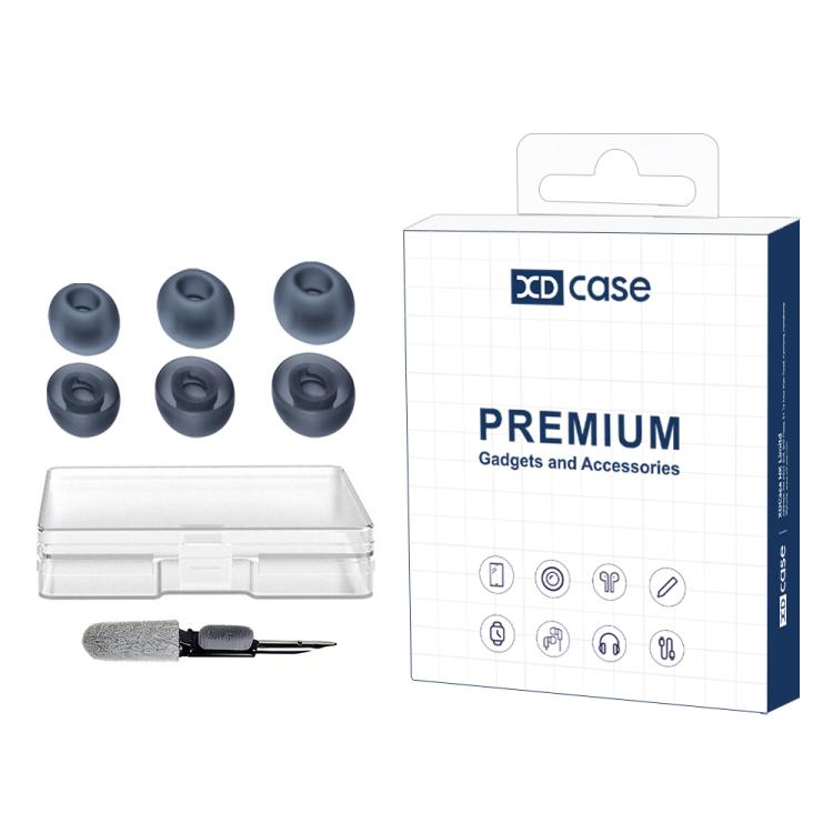 XDcase 3 Pairs Replacement Silicone Ear Tips Kit, S/M/L Size, Cleaning Brush Color Random, For JBL Tune Buds / Buds 2 / 225TWS
