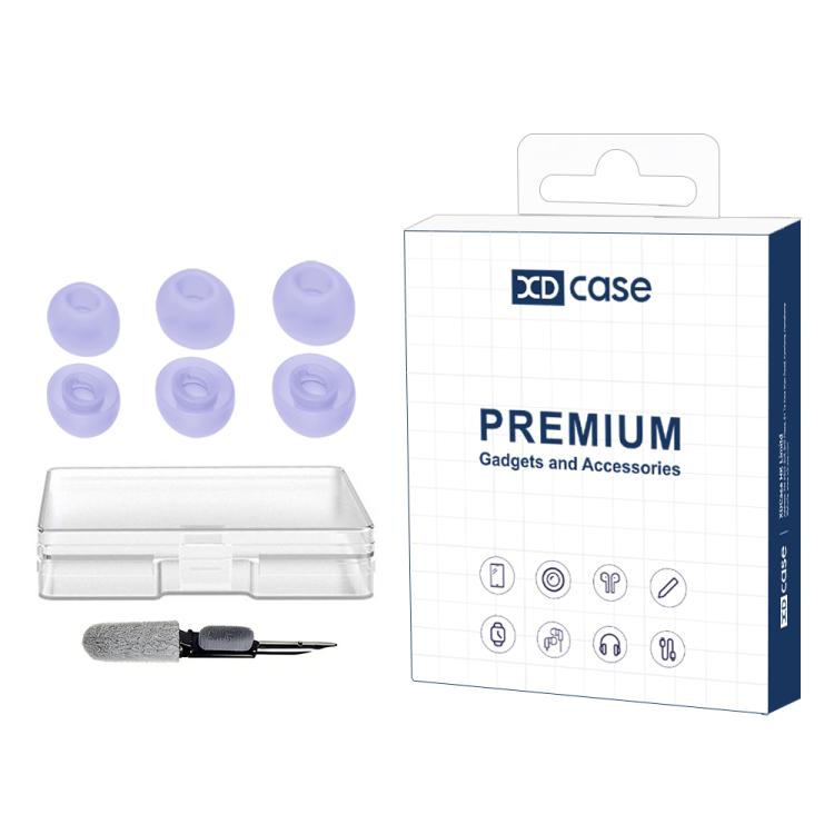 XDcase 3 Pairs Replacement Silicone Ear Tips Kit, S/M/L Size, Cleaning Brush Color Random, For JBL Tune Buds / Buds 2 / 225TWS