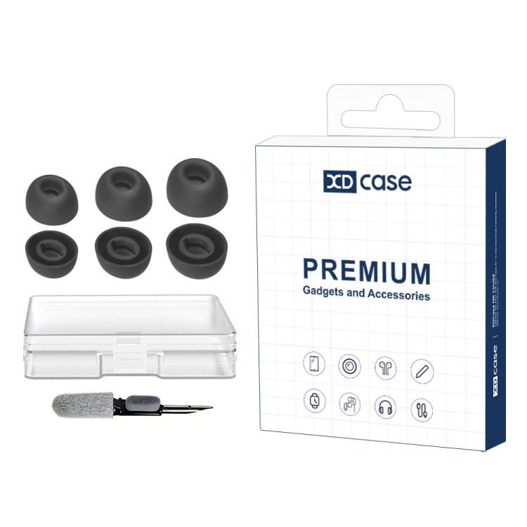XDcase 3 Pairs Replacement Silicone Ear Tips Kit, S/M/L Size, Cleaning Brush Color Random, For JBL Tour Pro 2 / Tour Pro 3