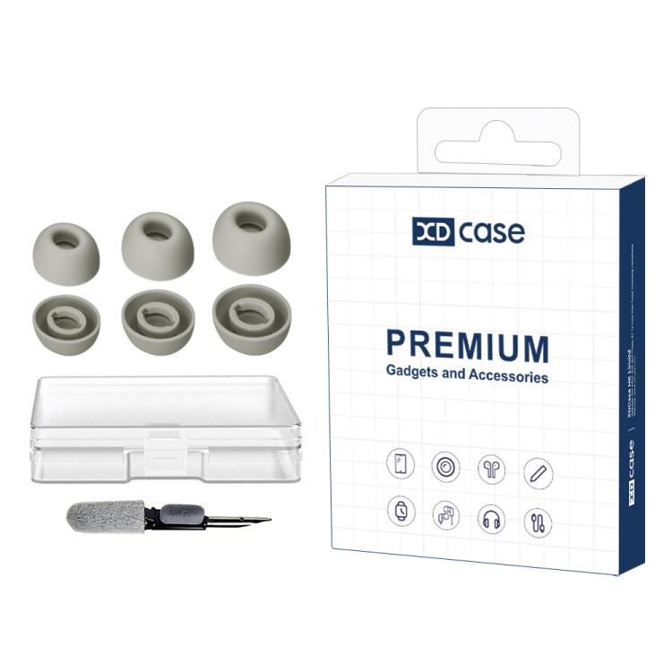 XDcase 3 Pairs Replacement Silicone Ear Tips Kit, S/M/L Size, Cleaning Brush Color Random, For JBL Tour Pro 2 / Tour Pro 3