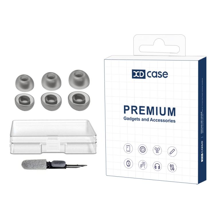 XDcase 3 Pairs Replacement Silicone Ear Tips Kit, S/M/L Size, Cleaning Brush Color Random, For JBL Live Pro 2