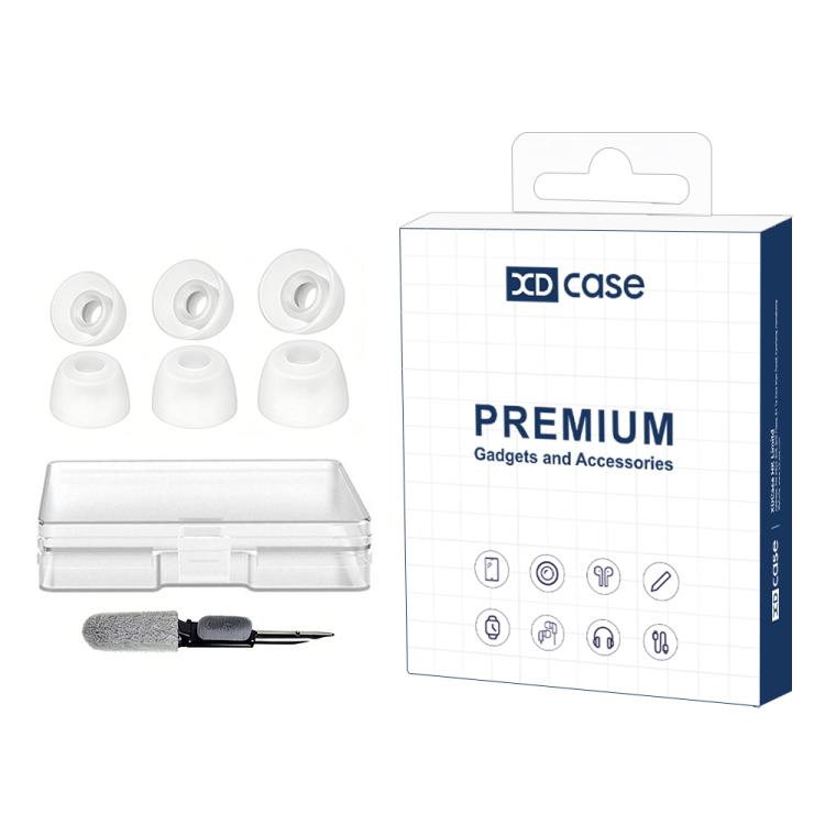 XDcase 3 Pairs Replacement Silicone Ear Tips Kit, S/M/L Size, Cleaning Brush Color Random, For JBL Tune Beam