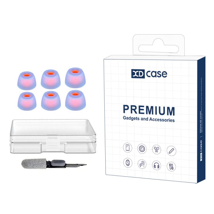 XDcase 3 Pairs Replacement Silicone Ear Tips Kit, S/M/L Size, Cleaning Brush Color Random, For JBL Tune 230NC TWS