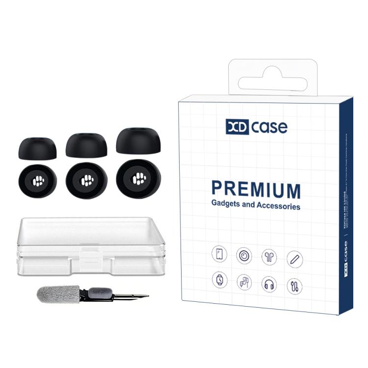 XDcase 3 Pairs Replacement Silicone Ear Tips Kit, S/M/L Size, Cleaning Brush Color Random, For Huawei FreeBuds Pro 5 / 4 / 3 / 2, For Huawei FreeBuds 6i / 5i / 4i