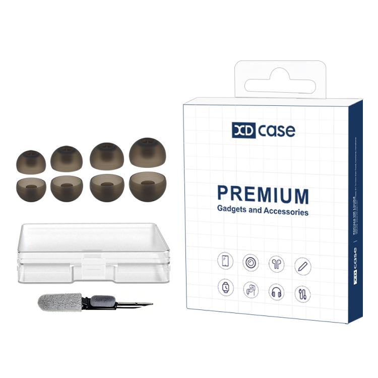 XDcase 4 Pairs Replacement Silicone Ear Tips Kit, XS/S/M/L Size, Cleaning Brush Color Random, For Sennheiser Momentum In-Ear