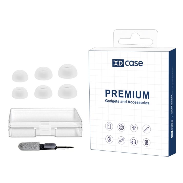 XDcase 3 Pairs Replacement Silicone Ear Tips Kit, S/M/L Size, Cleaning Brush Color Random, For Google Pixel Buds Pro 2 / Buds 2a