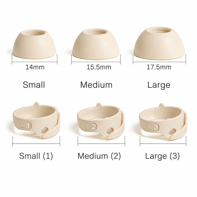 XDcase 6 Pairs Replacement Silicone Ear Tips & Ear Hooks Kit, S/M/L Size, Cleaning Brush Color Random, For Bose QuietComfort Earbuds