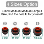 XDcase 4pcs  / Set Replacement Silicone Ear Tips Kit, S/M/M/L Size, 4PCS S/M/M/L Size