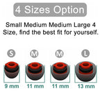 XDcase 4pcs  / Set Replacement Silicone Ear Tips Kit, S/M/M/L Size, 4PCS S/M/M/L Size