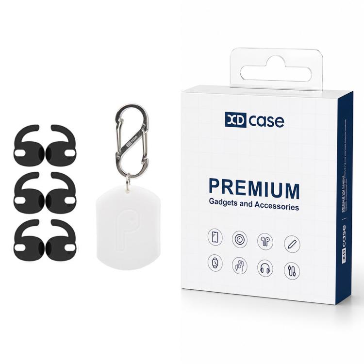 XDcase 3 Pairs Silicone Anti-slip Sports Ear Caps with Storage Case & Carabiner, For Galaxy Buds3 / 3 Pro