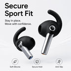 XDcase 3 Pairs Silicone Anti-slip Sports Ear Caps with Storage Case & Carabiner, For Galaxy Buds3 / 3 Pro