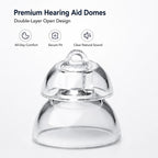 XDcase 6 Pairs Double Layer RIC and Open-Fit Power Domes Kit, L/M/S Size, For ReSound Hearing Aid