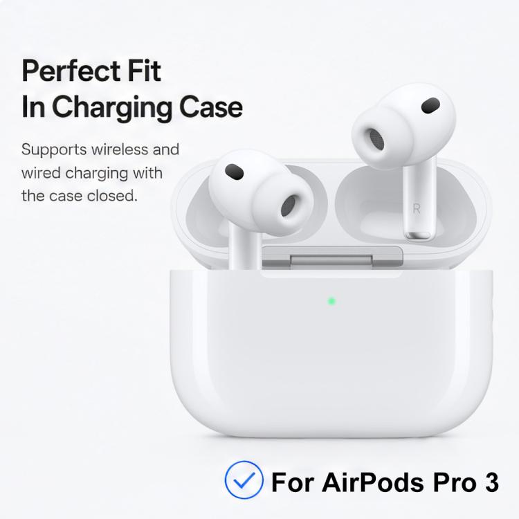 XDcase 6 Pairs Silicone Anti-slip Sports Ear Covers Kit, Cleaning Brush Color Random, For AirPods Pro 3, For AirPods 4, For Apple EarPods