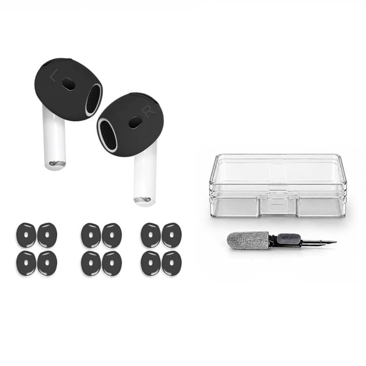 XDcase 6 Pairs Silicone Anti-slip Sports Ear Covers Kit, Cleaning Brush Color Random, For AirPods Pro 3, For AirPods 4, For Apple EarPods