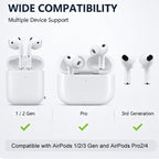 XDcase 3 Pairs Soft Rubber Anti-slip Sports Ear Hooks, For AirPods 3/2/1 & Pro 3/2/1