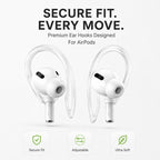 XDcase 3 Pairs Soft Rubber Anti-slip Sports Ear Hooks, For AirPods 3/2/1 & Pro 3/2/1