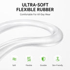 XDcase 3 Pairs Soft Rubber Anti-slip Sports Ear Hooks, For AirPods 3/2/1 & Pro 3/2/1