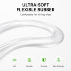 XDcase 3 Pairs Soft Rubber Anti-slip Sports Ear Hooks, For AirPods 3/2/1 & Pro 3/2/1