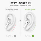 XDcase 3 Pairs Soft Rubber Anti-slip Sports Ear Hooks, For AirPods 3/2/1 & Pro 3/2/1