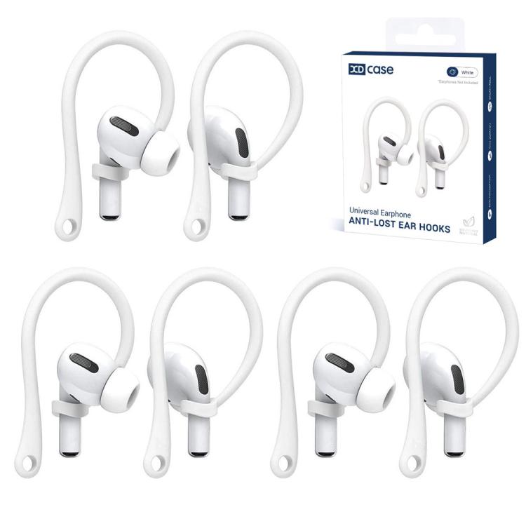 XDcase 3 Pairs Soft Rubber Anti-slip Sports Ear Hooks, For AirPods / Galaxy Buds