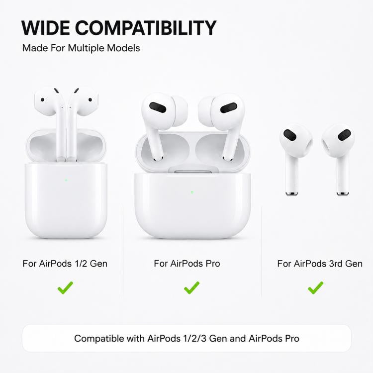 XDcase 3 Pairs Soft Rubber Anti-slip Sports Ear Hooks, For AirPods / Galaxy Buds