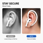 XDcase 3 Pairs Soft Rubber Anti-slip Sports Ear Hooks, For AirPods / Galaxy Buds