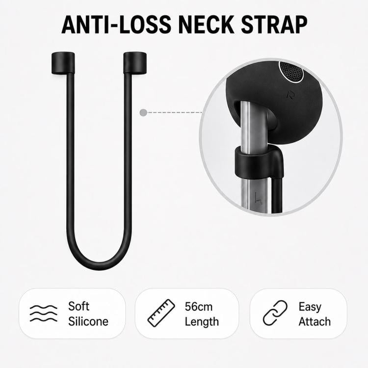 XDcase Silicone Sports Anti-Slip Ear Covers & Ear Hooks & Anti-Lost Strap Combo Set, For Galaxy Buds4, For Galaxy Buds3 Pro, For Galaxy Buds3