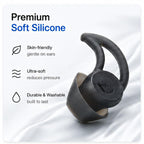 XDcase 3 Pairs Replacement Silicone Ear Tips with Wing, S/M/L Size, For BOSE QC30 / QC20 / QC20i