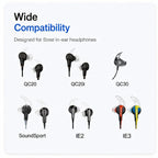XDcase 3 Pairs Replacement Silicone Ear Tips with Wing, S/M/L Size, For BOSE QC30 / QC20 / QC20i