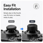 XDcase 8pcs Silicone Anti-Slip Joystick Cap Stackable Cover for PS5 / Switch Pro / Xbox 360 Gamepad